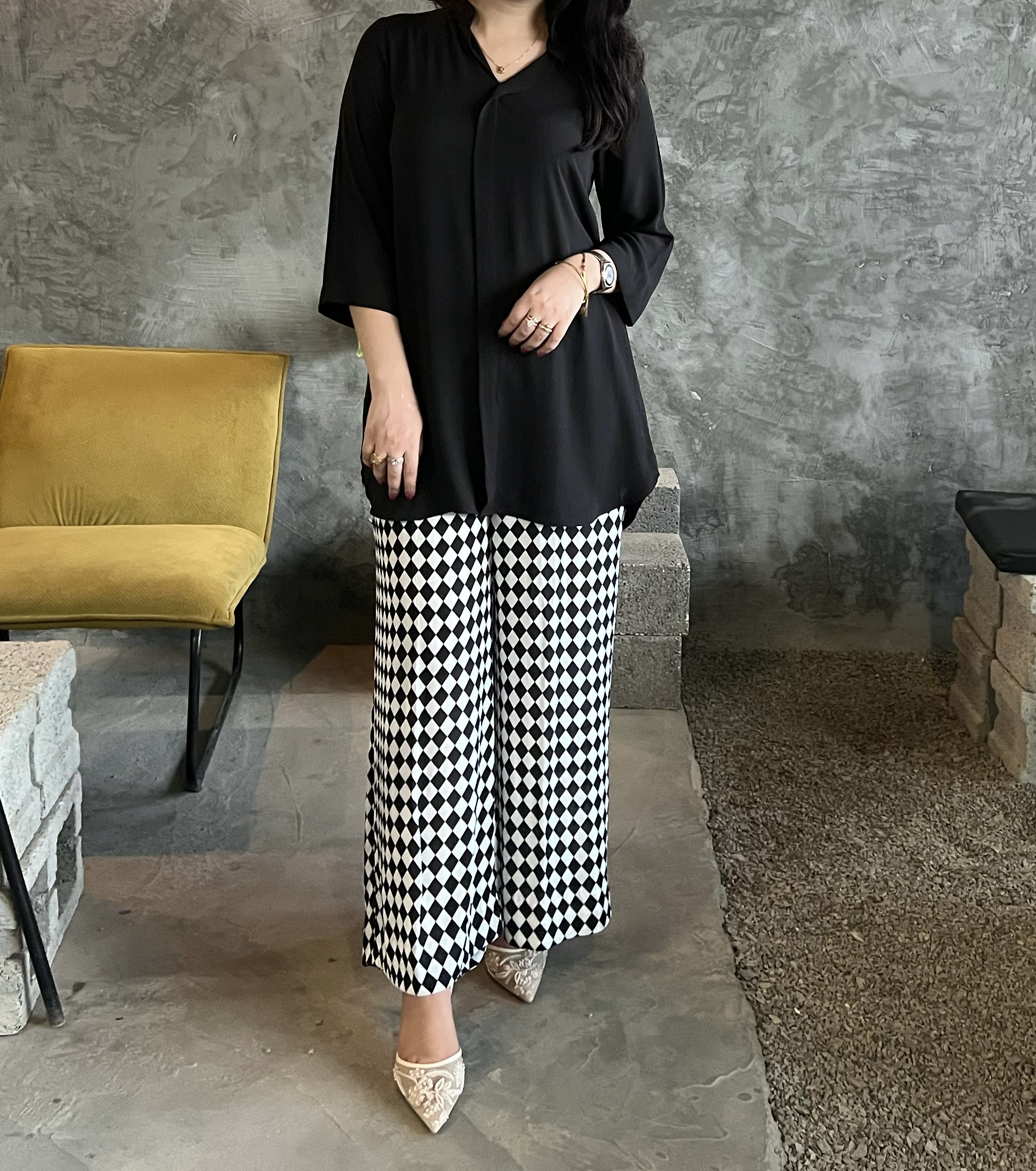 Monochrome Muse Dress - Image 2
